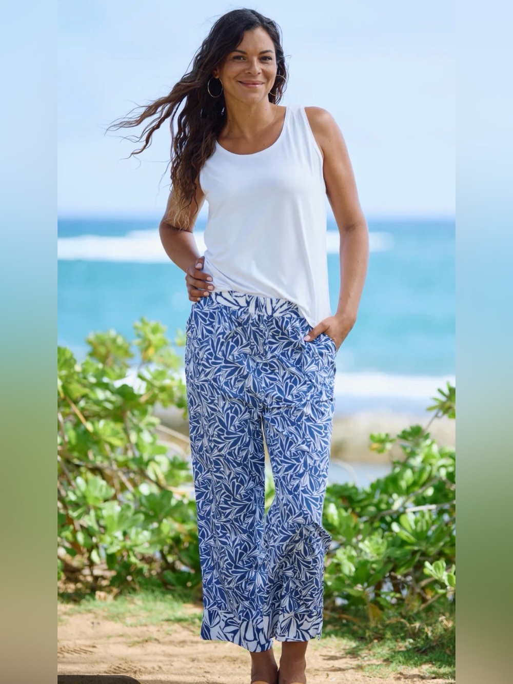 Rip Skirt NWT Beachcomber Pants in Island Drift Size Large - Picture 1 of 9